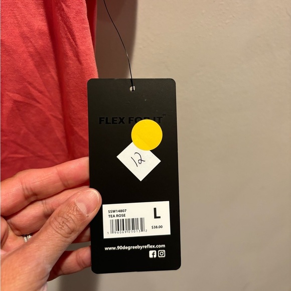 90 degree size L workout top. PTP 20 inches. Length 19 inches. - Picture 3 of 4